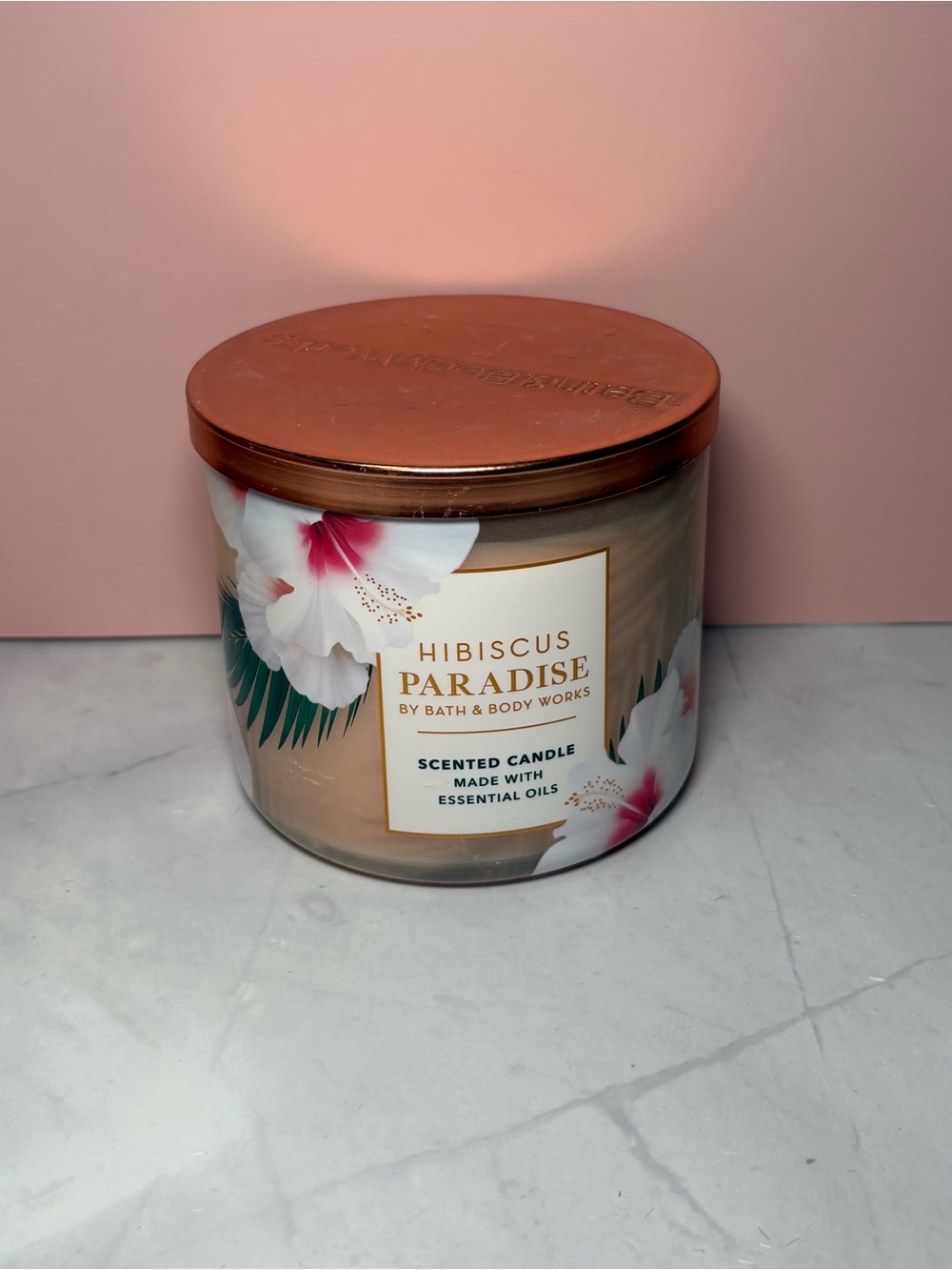 🌺 Bath & Body Works Hibiscus Paradise Scented 3-wick Candle
